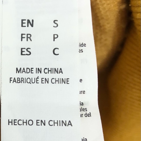 Weekend Edition Sweater Hoodie Pullover Unisex Drawstrings Size S Yellow = T - Picture 9 of 11